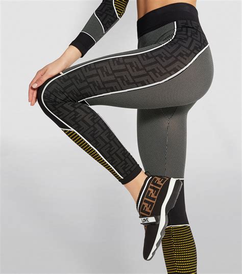 fendi inspired leggings|fendi leggings black tech.